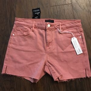 Sanctuary Midi Shorts in Salmon